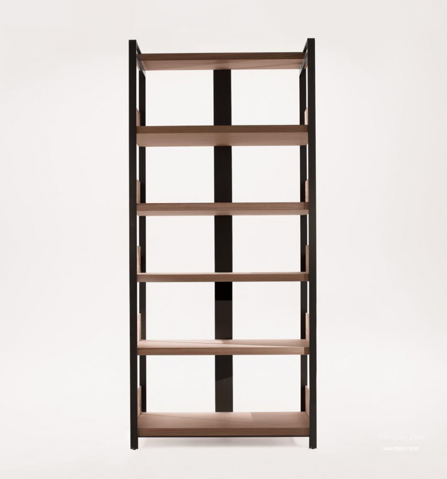 Стеллаж Eracle Bookcase полки из массива дерева, каркас металлический B&B  Italia - Мебель МР