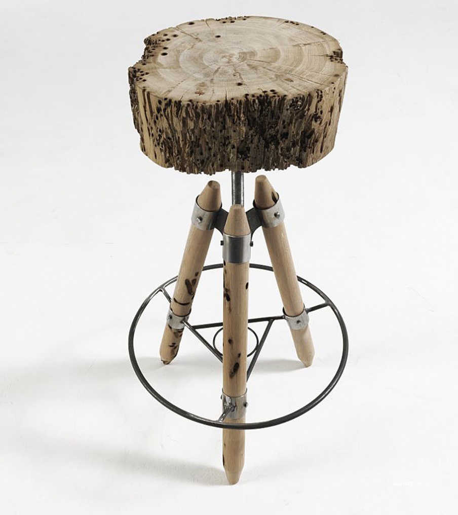 стул деревянный с металлическими ножками