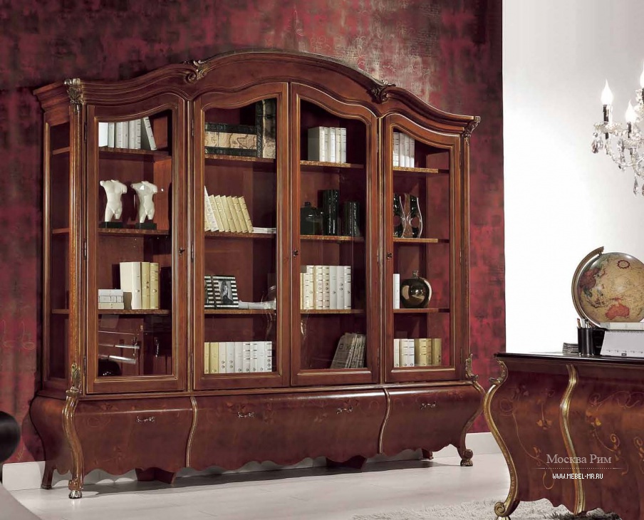 Мебель антикварная шкаф книжный