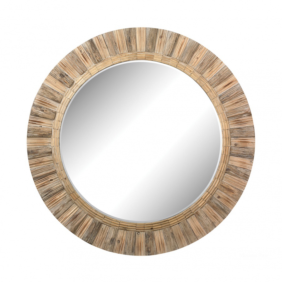 Декоративное настенное зеркало из дерева